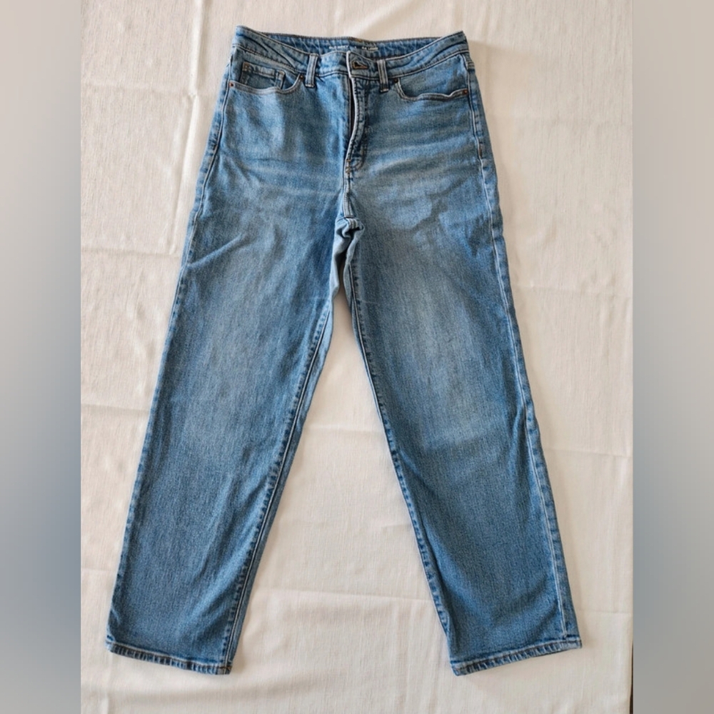 Stylish Light Blue Straight Leg Jeans